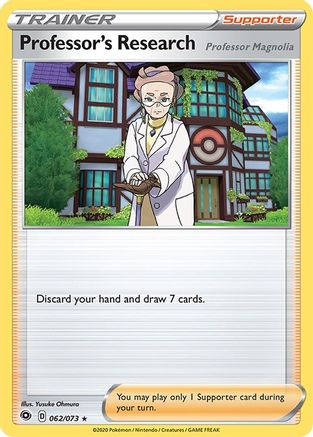Professor's Research 062  - Reverse Holofoil Champions Path - Holo Rare