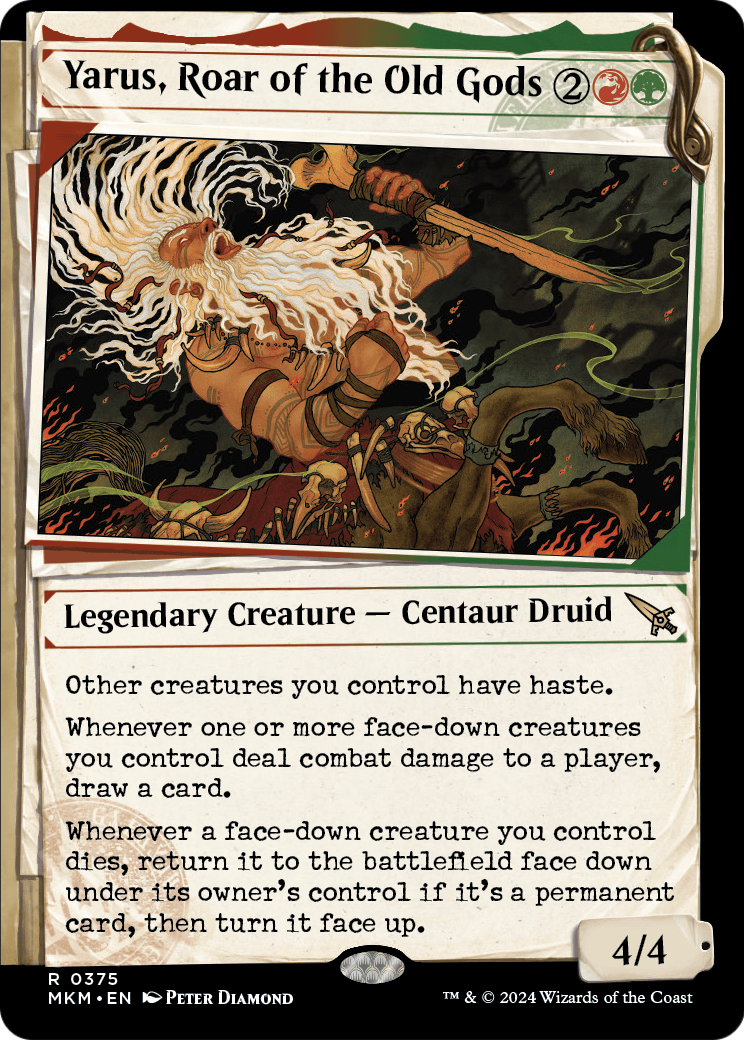Yarus, Roar of the Old Gods (Showcase) (MKM-375) - Murders at Karlov Manor: (Showcase) Foil