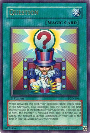 Question (PGD-104) - Pharaonic Guardian 1st Edition