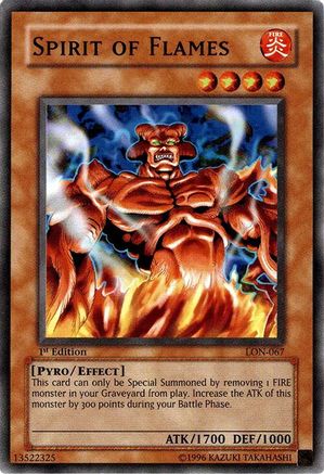 Spirit of Flames (LON-067) - Labyrinth of Nightmare 1st Edition