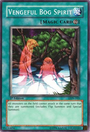 Vengeful Bog Spirit (LON-103) - Labyrinth of Nightmare 1st Edition