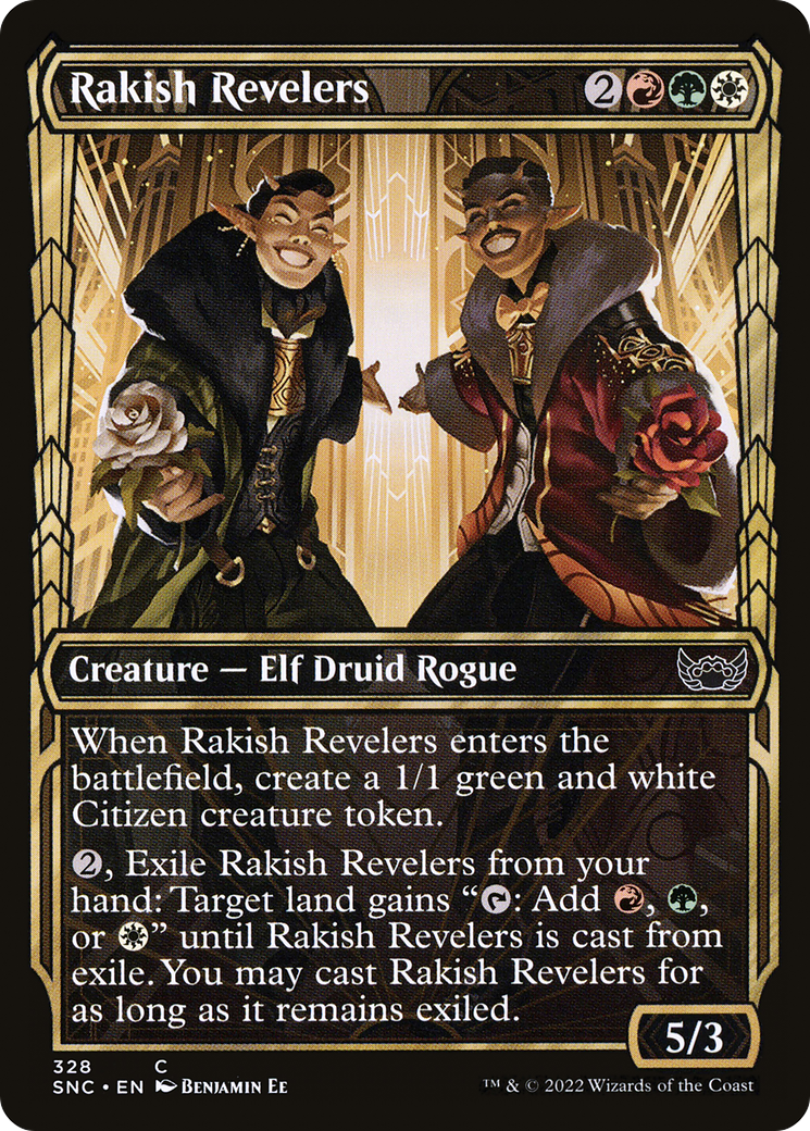 Rakish Revelers (Showcase) (SNC-328) - Streets of New Capenna: (Showcase) Foil