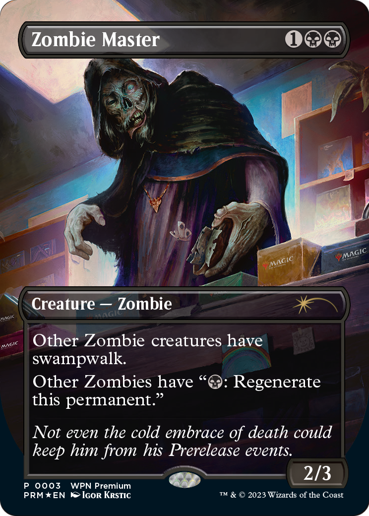 Zombie Master (WPN-003) - Wizards Play Network 2024 (Borderless) Foil
