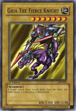 Gaia The Fierce Knight (SDY-007) - Starter Deck: Yugi 1st Edition