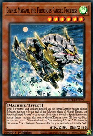 Gizmek Makami, the Ferocious Fanged Fortress (PHRA-EN022) - Phantom Rage 1st Edition