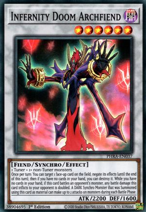 Infernity Doom Archfiend (PHRA-EN037) - Phantom Rage 1st Edition