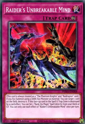 Raider's Unbreakable Mind (PHRA-EN068) - Phantom Rage 1st Edition