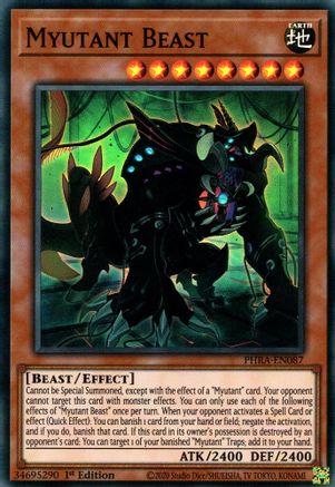 Myutant Beast (PHRA-EN087) - Phantom Rage 1st Edition