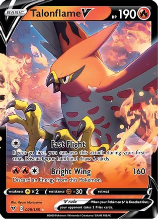 Talonflame V 029  - Holofoil SWSH04 Vivid Voltage - Ultra Rare