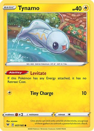 Tynamo 057  - Reverse Holofoil SWSH04 Vivid Voltage - Common