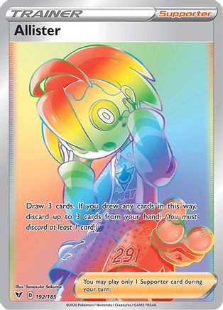 Allister (Secret) 192  - Holofoil SWSH04 Vivid Voltage - Secret Rare