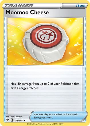 Moomoo Cheese 156  - Reverse Holofoil SWSH04 Vivid Voltage - Uncommon
