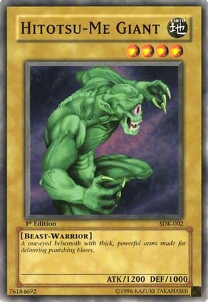 Hitotsu-Me Giant (SDK-002) - Starter Deck: Kaiba 1st Edition