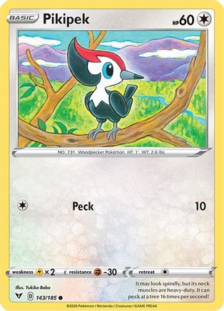 Pikipek 143  SWSH04 Vivid Voltage - Common