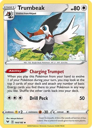 Trumbeak 144  SWSH04 Vivid Voltage - Uncommon