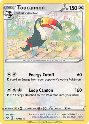 Toucannon 145  SWSH04 Vivid Voltage - Rare