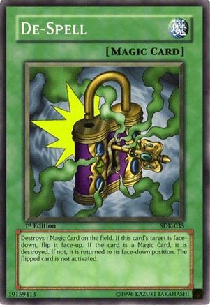 De-Spell (SDK-035) - Starter Deck: Kaiba 1st Edition