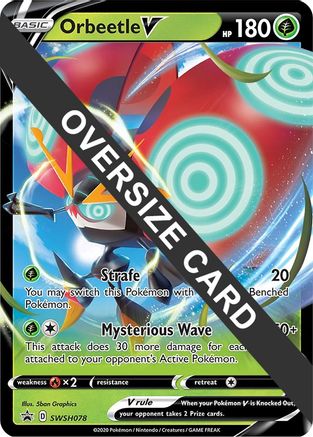 Orbeetle V - SWSH078  - Holofoil Jumbo Cards - Promo