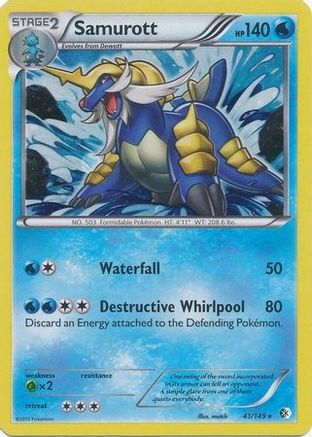 Samurott - 41/149 (Cosmos Holo)/149  - Holofoil Blister Exclusives - Promo