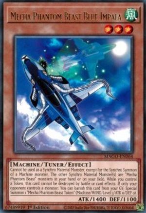 Mecha Phantom Beast Blue Impala (MAGO-EN064) - Maximum Gold 1st Edition