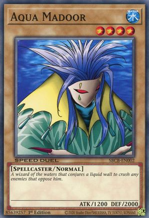 Aqua Madoor (SBCB-EN002) - Speed Duel: Battle City Box 1st Edition