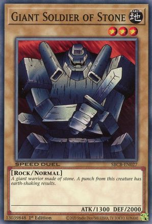 Giant Soldier of Stone (SBCB-EN027) - Speed Duel: Battle City Box 1st Edition