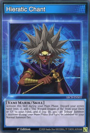 Hieratic Chant (SBCB-ENS03) - Speed Duel: Battle City Box 1st Edition