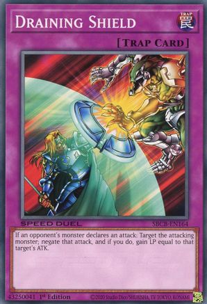 Draining Shield (SBCB-EN164) - Speed Duel: Battle City Box 1st Edition