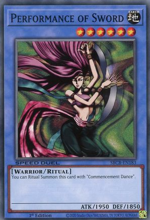 Performance of Sword (SBCB-EN183) - Speed Duel: Battle City Box 1st Edition