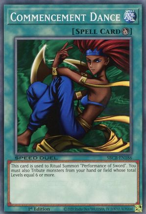 Commencement Dance (SBCB-EN186) - Speed Duel: Battle City Box 1st Edition