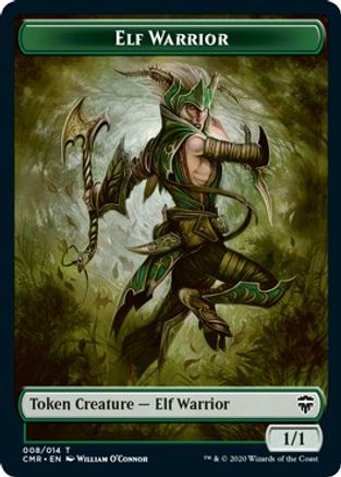 Elf Warrior // Thrull Double-Sided Token (CMR-8 // 5) - Commander Legends Foil