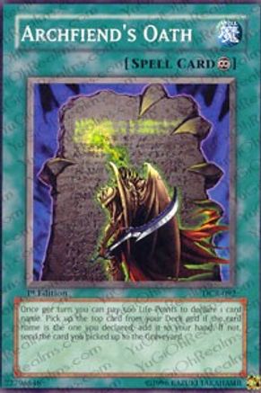 Archfiend's Oath (DCR-092) - Dark Crisis 1st Edition