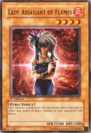 Lady Assailant of Flames (LON-035) - Labyrinth of Nightmare 1st Edition