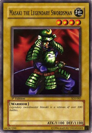 Masaki the Legendary Swordsman (SDJ-007) - Starter Deck: Joey 1st Edition