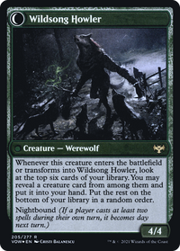 Howlpack Piper (PRE-205) - Innistrad: Crimson Vow Promos: (Double Faced Transform) Foil