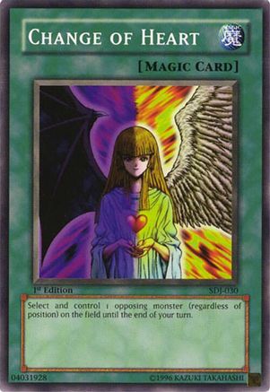 Change of Heart (SDJ-030) - Starter Deck: Joey 1st Edition