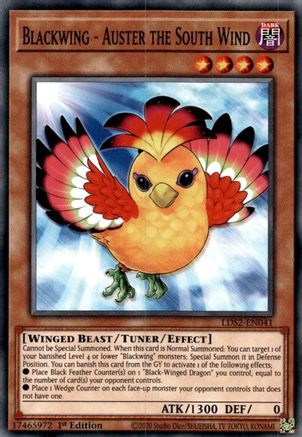 Blackwing - Auster the South Wind (LDS2-EN041) - Legendary Duelists: Season 2 1st Edition