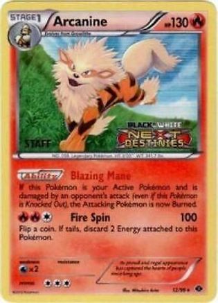 Arcanine - 12/99 (Prerelease) [Staff]/99  - Holofoil Black and White Promos - Promo