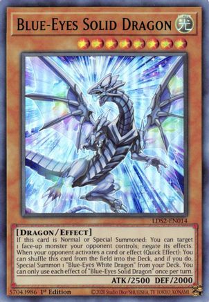 Blue-Eyes Solid Dragon (Green) (LDS2-EN014) - Legendary Duelists: Season 2 1st Edition