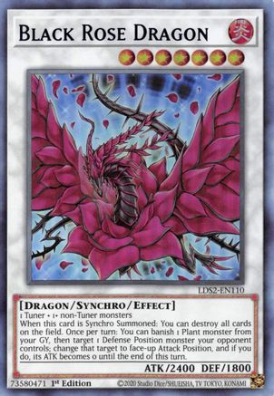 Black Rose Dragon (Blue) (LDS2-EN110) - Legendary Duelists: Season 2 1st Edition