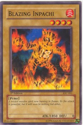 Blazing Inpachi (IOC-061) - Invasion of Chaos 1st Edition