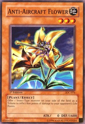 Anti-Aircraft Flower (IOC-076) - Invasion of Chaos 1st Edition