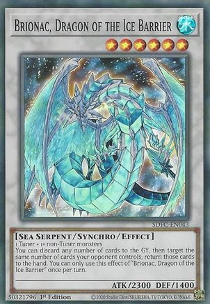 Brionac, Dragon of the Ice Barrier (SDFC-EN043) - Structure Deck: Freezing Chains 1st Edition