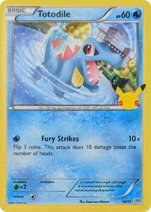 Totodile 018/25  - Holofoil McDonalds 25th Anniversary Promos - Promo