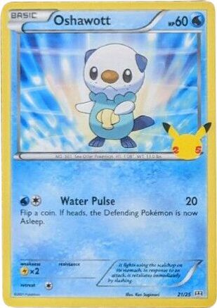 Oshawott 021/25  - Holofoil McDonalds 25th Anniversary Promos - Promo