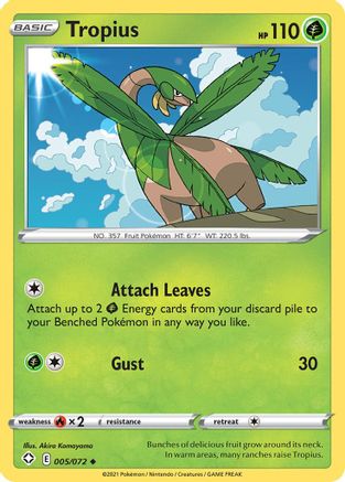 Tropius 005  Shining Fates - Uncommon