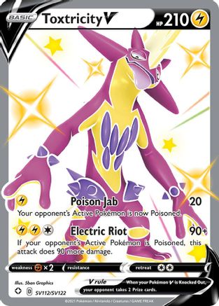 Toxtricity V SV112  - Holofoil Shining Fates Shiny Vault - Shiny Holo Rare