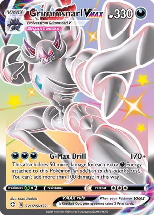 Grimmsnarl VMAX SV117  - Holofoil Shining Fates Shiny Vault - Shiny Holo Rare