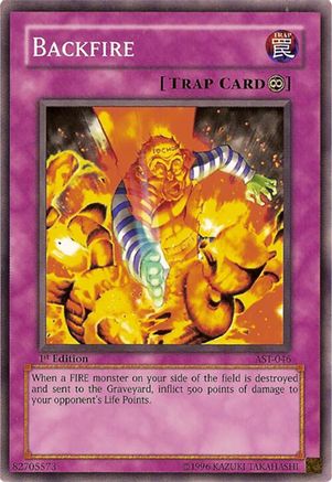 Backfire (AST-046) - Ancient Sanctuary 1st Edition