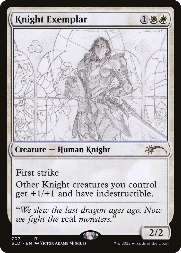 Knight Exemplar (707) (SLD-707) - Secret Lair Drop